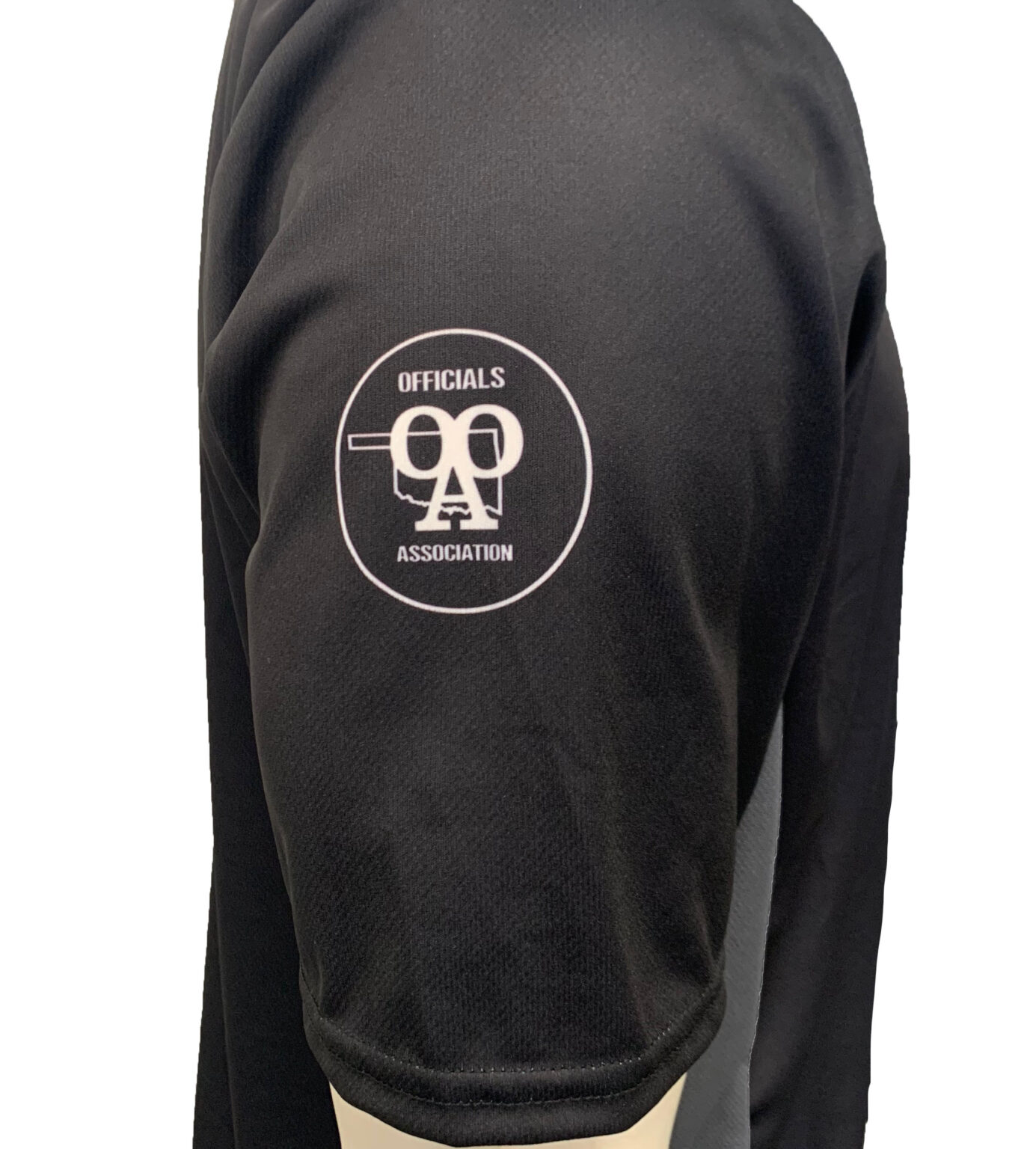 “OSSAA” Short Sleeve Black/Charcoal Grey Baseball Umpire Shirt